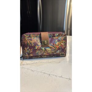 Sakroots Wristlet Crossbody Multicolored Bird Floral